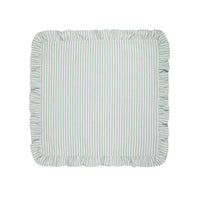 Marais Ruffle Stripe Napkin Pine Green