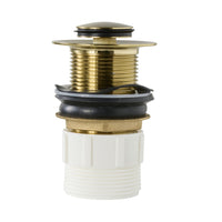 Camden Pop Up Waste Universal 32/40 x 80mm No Overflow Brushed Brass