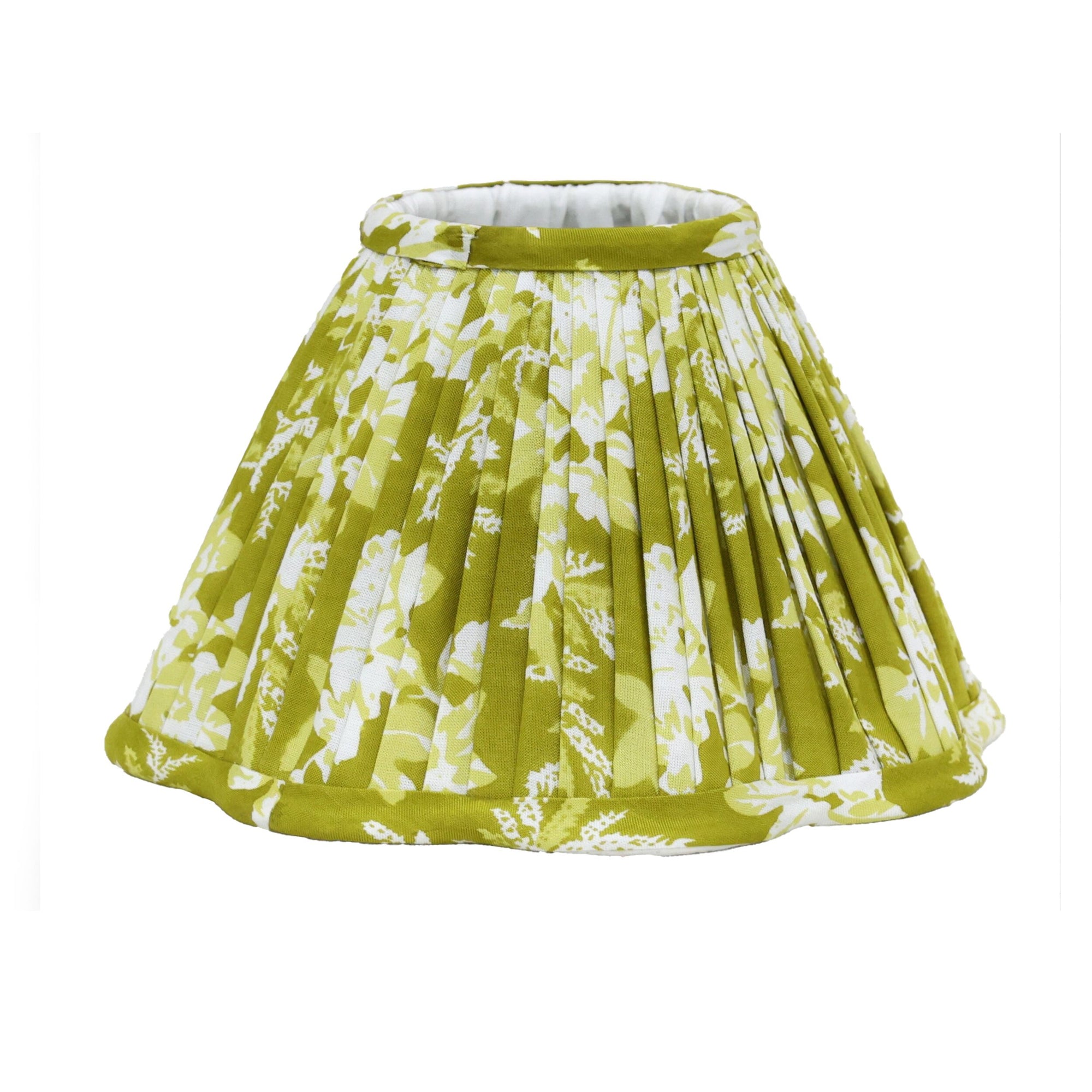 Loni Scallop Tapered Shade Citron Green 25cm