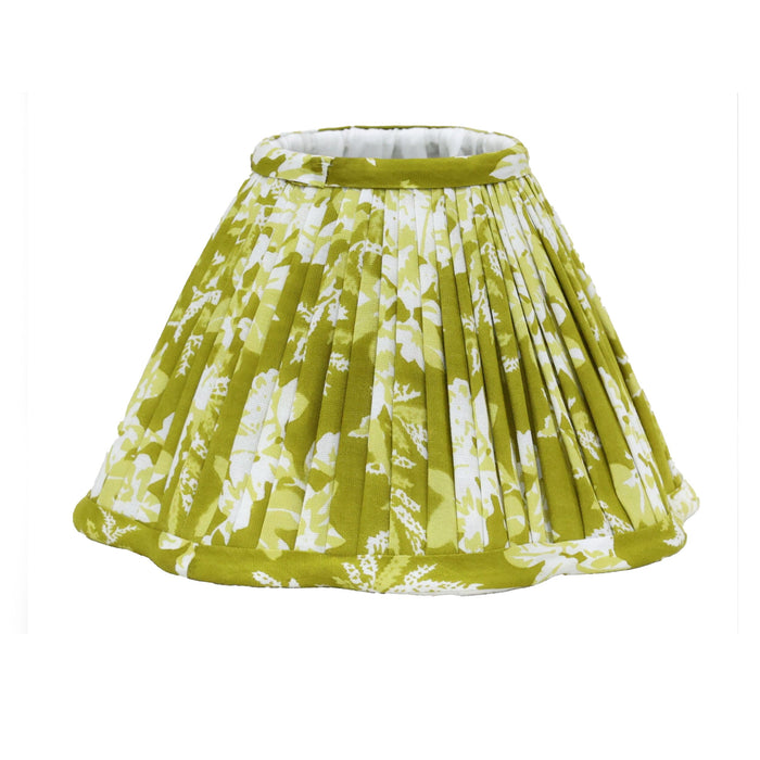 Loni Scallop Tapered Shade Citron Green 25cm