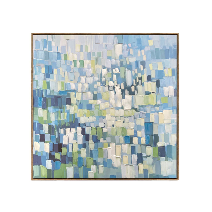 Riviera Mirage Textured Framed Artwork 100x100cm