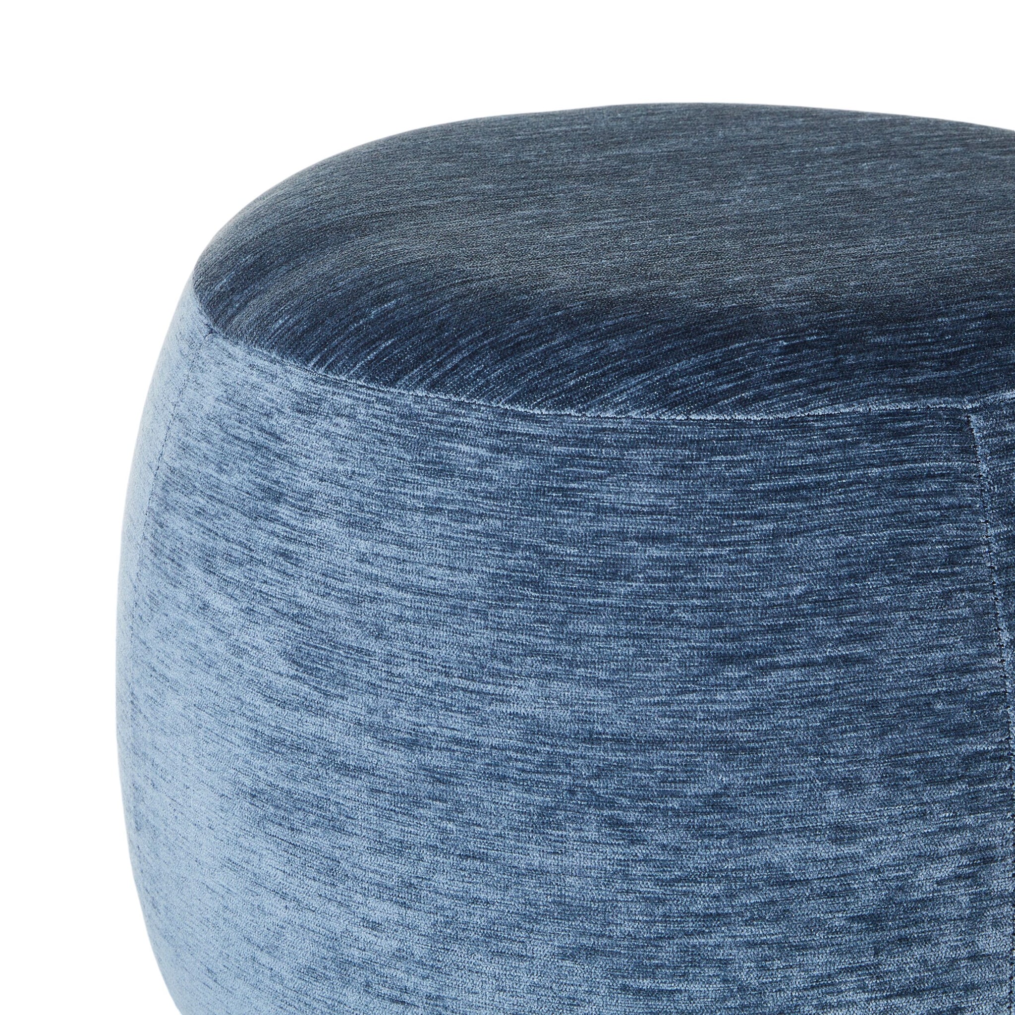 Tumbler Round Ottoman Cascade Slate Blue