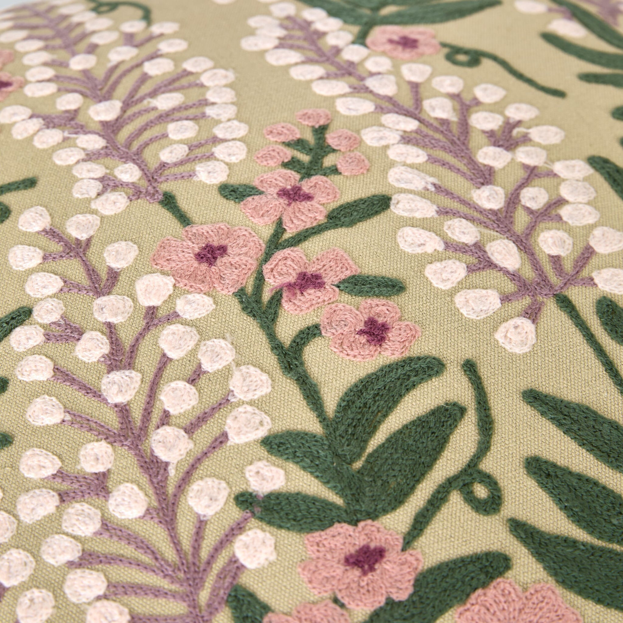 Stitch Wisteria Blush Cushion 45x45cm