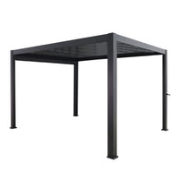 Sanctuary Louvered Aluminium Pergola Charcoal 3x5