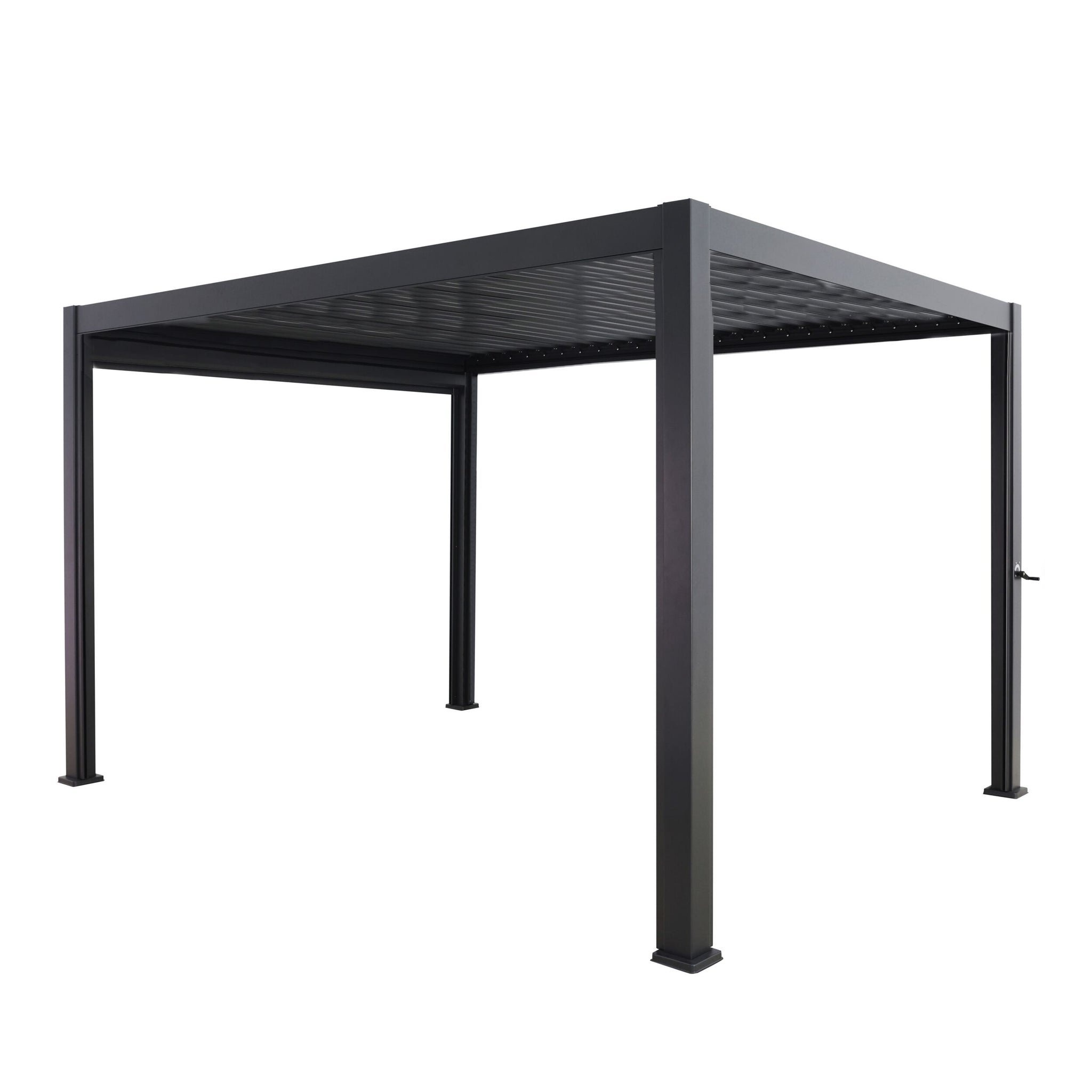 Sanctuary Louvered Aluminium Pergola Charcoal 3x5