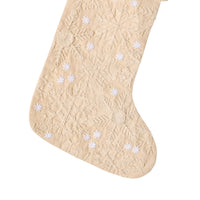 Mistletoe Christmas Snowflake Stocking