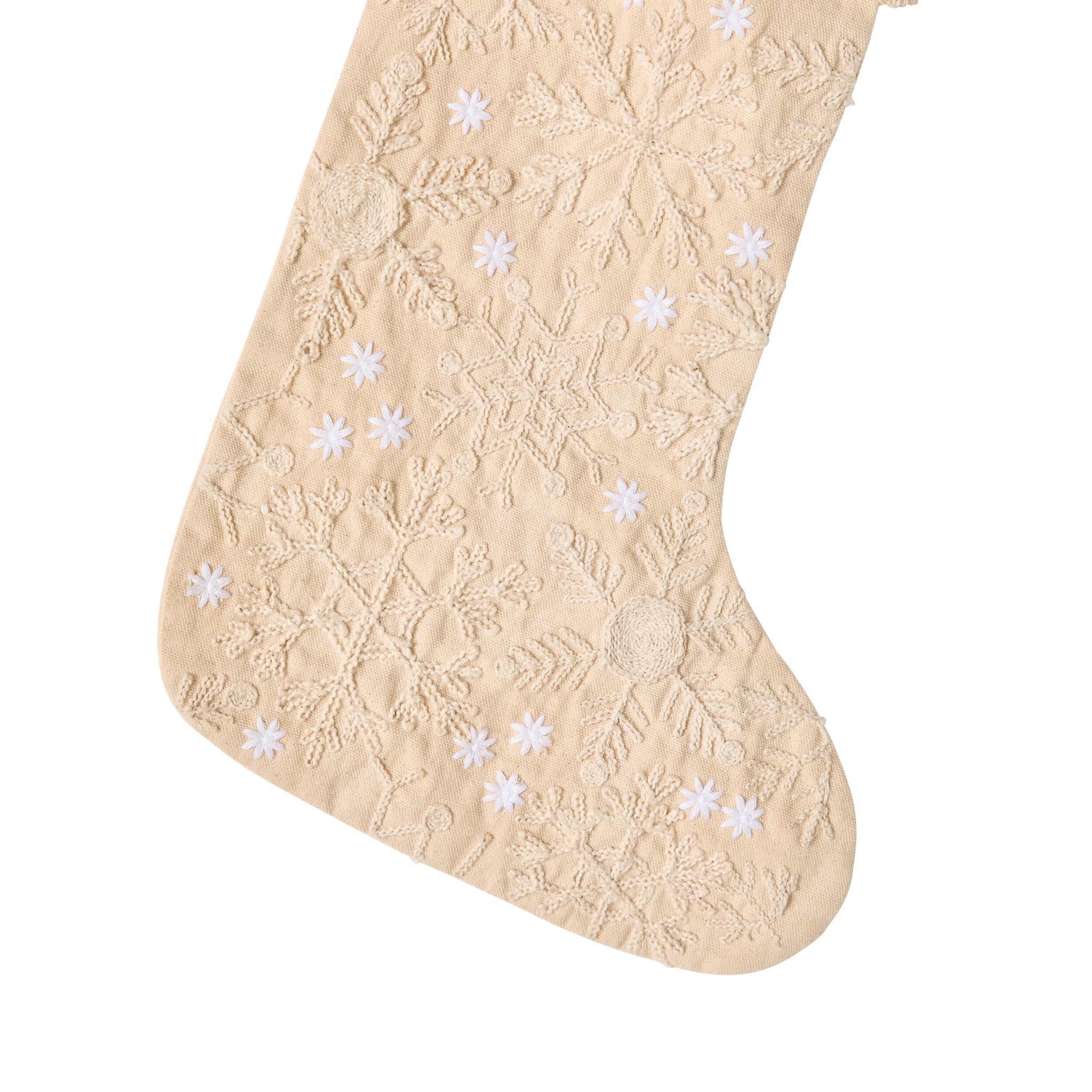 Mistletoe Christmas Snowflake Stocking