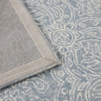 Henna Handtufted NZ Wool Rug Blue 150x240cm