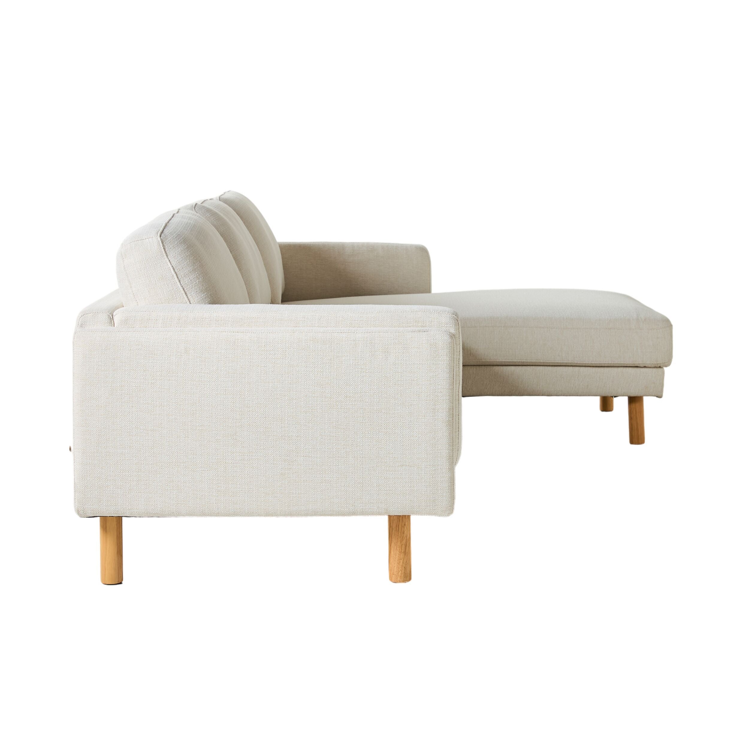 Finch 3 Seater RHS Chaise Amalfi Ivory