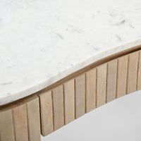 Deva Double Pedestal Desk Natural