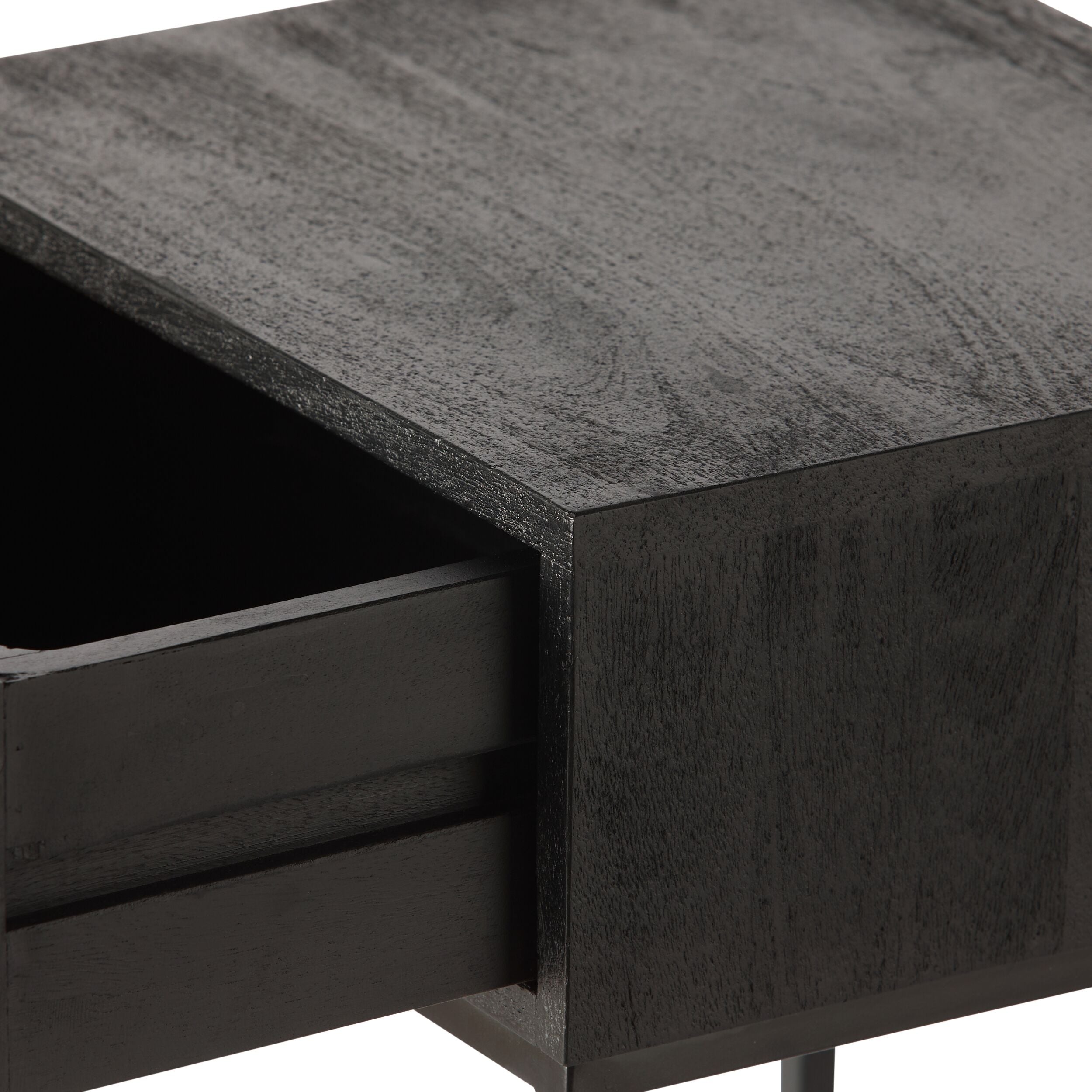 Willa 1 Drawer Bedside Table Black