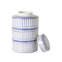 Celadon Striped Ginger Jar 25cm