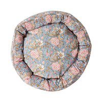 Malia Floral Blockprint Pet Bed Crush 80x15cm