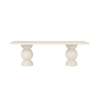 Bea Dining Table 240cm Ivory Stone