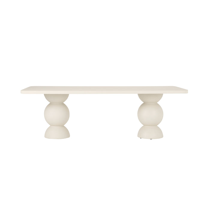 Bea Dining Table 240cm Ivory Stone