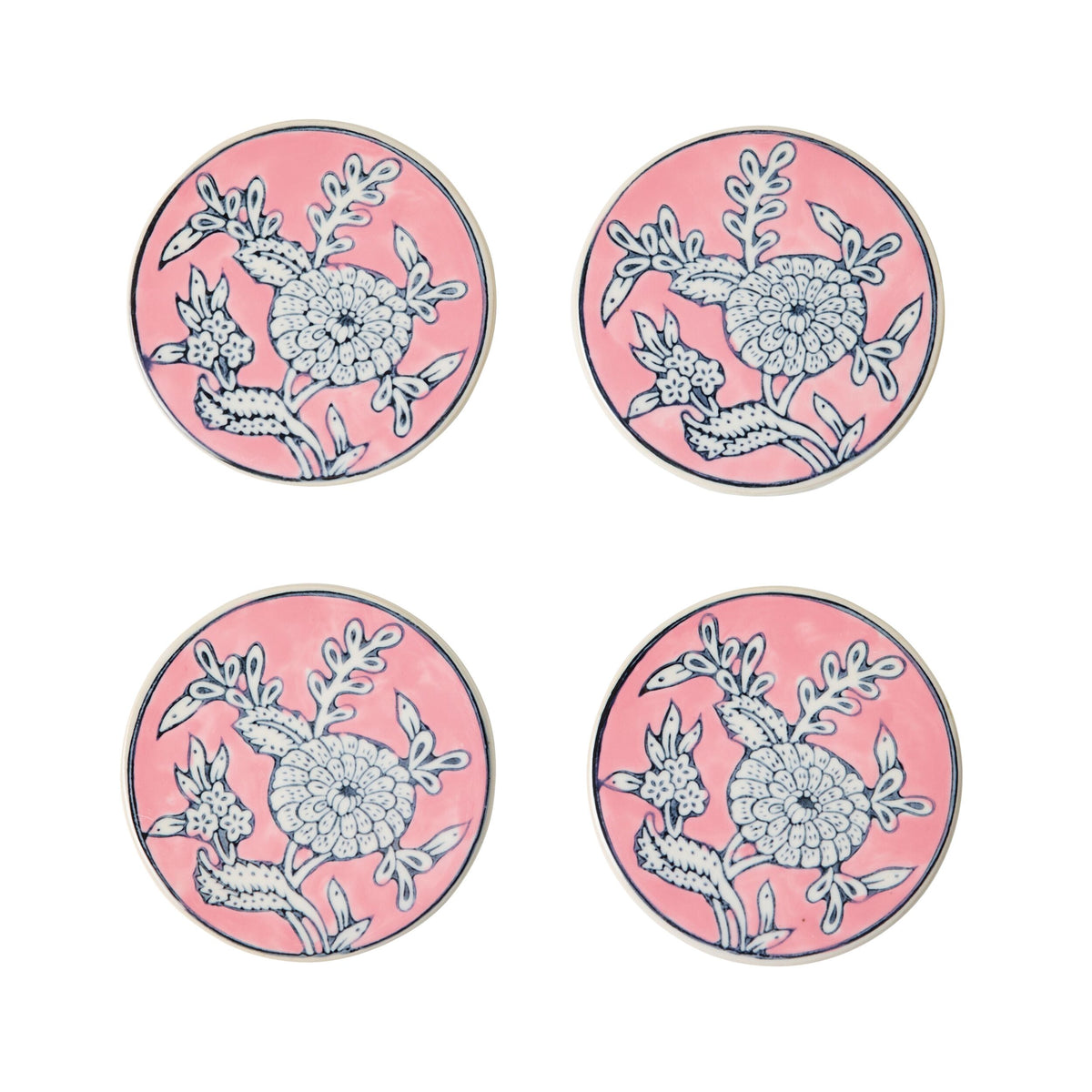 Celadon Botanic Blush Coasters Set of 5