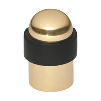 1353 Door Stop Domed Polished Brass H50xD30mm