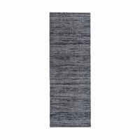 Charcoal Quartz Hand Loomed Black Runner 200x70cm