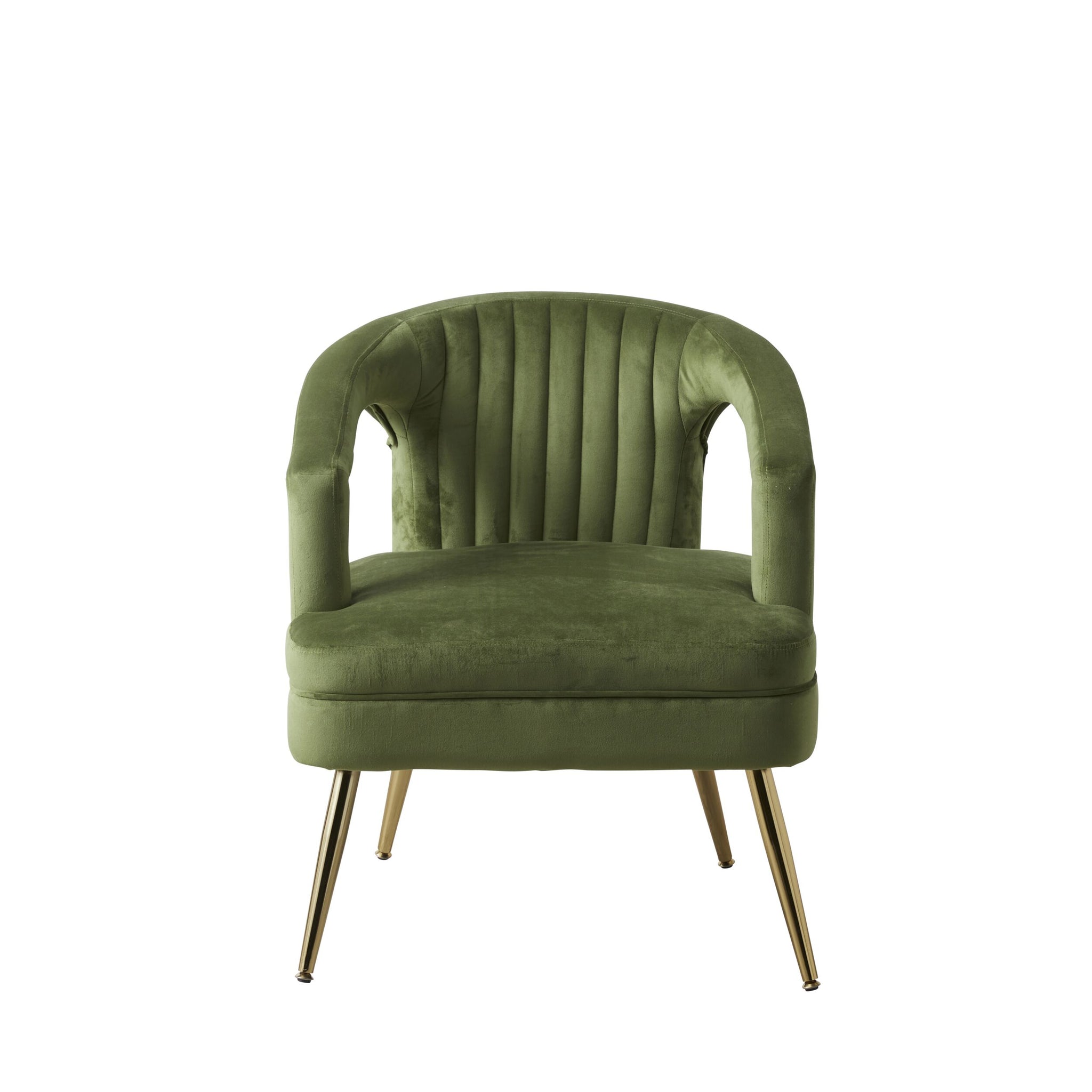 Demi Velvet Armchair Green